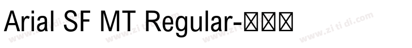 Arial SF MT Regular字体转换